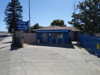 front office of at 8601 Kern Canyon in Bakersfield along with large purely storage logo sign